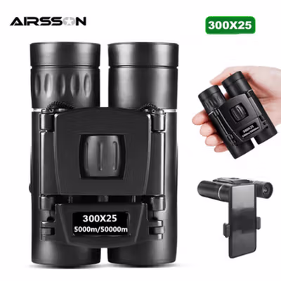 ARSSON Teropong Binocular Magnification 300x25 Night Vision - XB821PP - Black