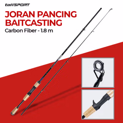 TaffSPORT Joran Pancing Baitcasting Carbon Fiber 4 Section 1.8M - JPA66MTF - Yellow