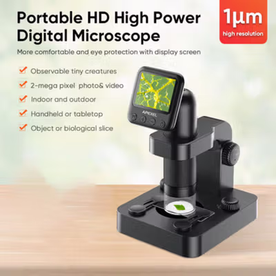 APEXEL Mikroskop Digital Portable Microscope 1um 1080P - APL-MS003 - Black