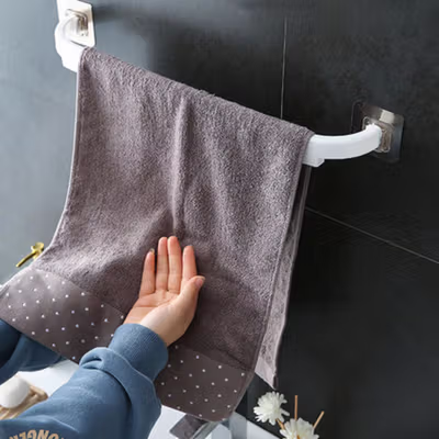 Hourong Rak Gantungan Handuk Kamar Mandi Towel Holder 45cm - E1912 - White