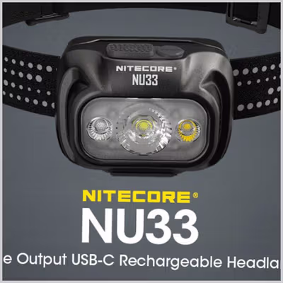 NITECORE Senter Kepala Headlamp LED IP66 700 Lumens - NU33 - Black
