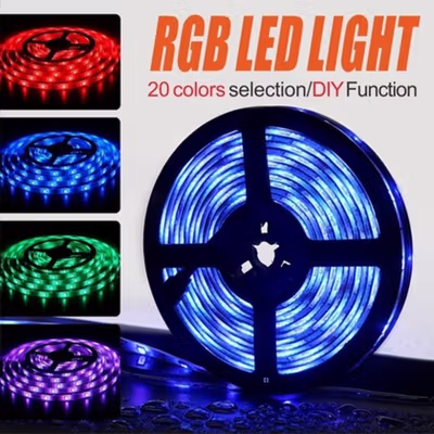 MRTOPELE Lampu LED Strip Outdoor Waterproof IP65 RGB 12W 5M - GB302 - Multi-Color