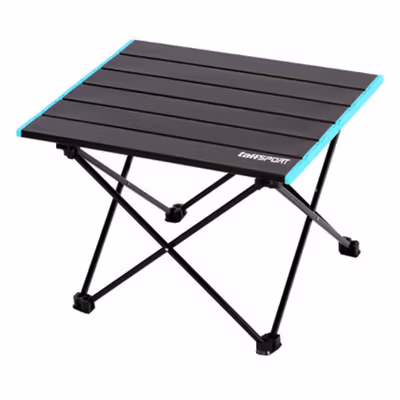 TaffSPORT Meja Lipat Outdoor Piknik Camping Portable 68x46.5x40cm - 8825 - Black