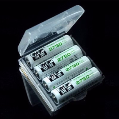 Kotak Baterai Plastik 4 Slot 14500 Plastic Battery Storage Box 4x14500 - CY045 - Transparent