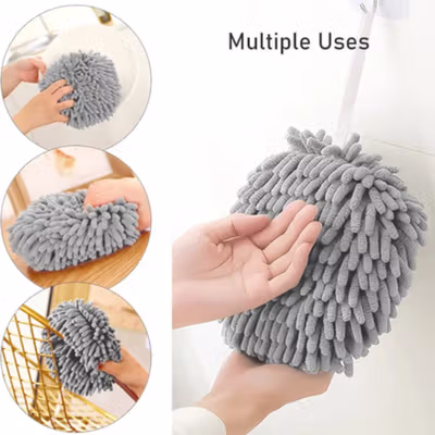Beeinch Lap Tangan Gantung Kamar Mandi Ball Hand Wipes High Absorption - BE2 - Gray