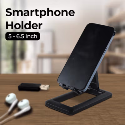 Cmaos Lazy Smartphone Holder Tablet Foldable Mobile Phone Stand - PPH229 - Black