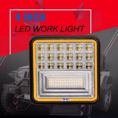 AILEO Lampu Sorot Offroad Floodlight Waterproof Cool White 42 LED 126W - C126 - Black