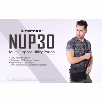 NITECORE Tas Selempang Multi-Purpose Utility Pouch - NUP30 - Black