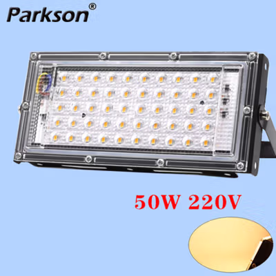 TaffLED Lampu Sorot LED Outdoor Floodlight Waterproof Warm White 50W - F4016 - Black