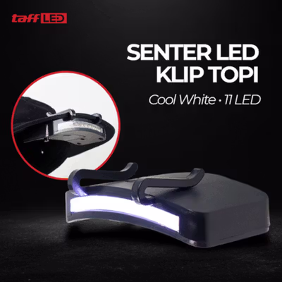 TaffLED Senter Kepala Headlamp LED Waterproof 200 Lumens - HC10 - Black