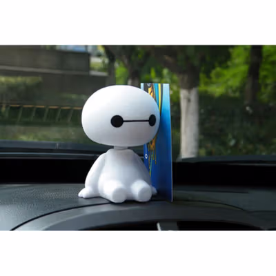Baymax Bobble Head Ornament Aksesoris Mobil - B0805 - White