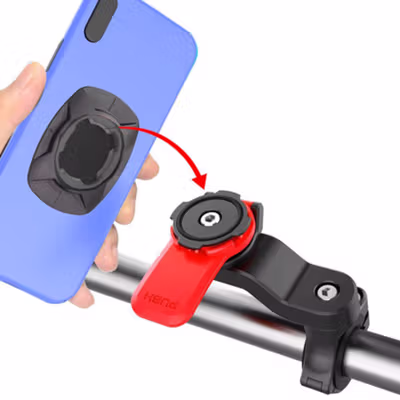 Alloet Holder HP Sepeda Motor Quick Release Motorcycle Phone Holder - JR-OK6 - Black