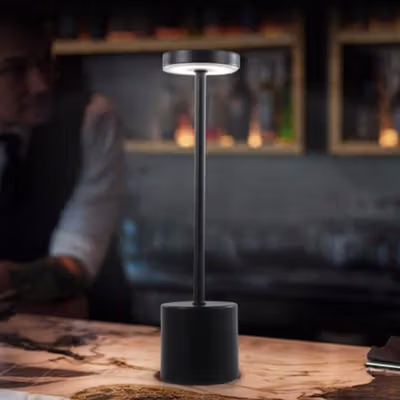 TaffLED Lampu Meja Hias Touch LED USB Rechargeable 3in1 1800mAh - P340 - Black