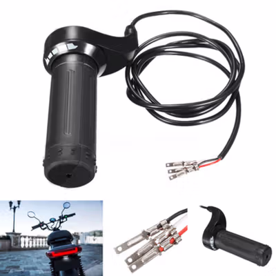 VITA Speed Grip Setang Gas Skuter Listrik Wire Twist Throttle - T113 - Black