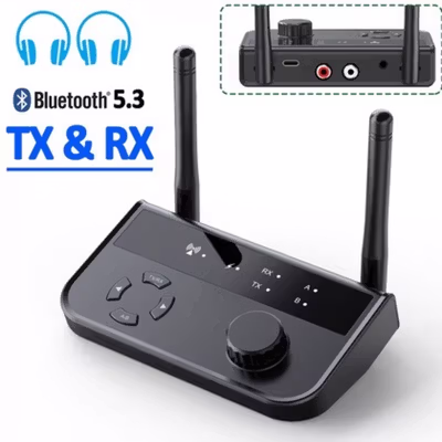 TaffSTUDIO Bluetooth Adaptor Audio Receiver Transmitter Wireless 10M - B39 - Black