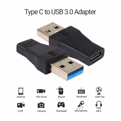 Adaptor Konverter USB Type C ke USB 3.0 - AG975 - Black