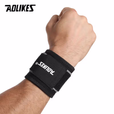 AOLIKES Pelindung Pergelangan Tangan Adjustable Wristband 1 PCS - A-7938 - Gray