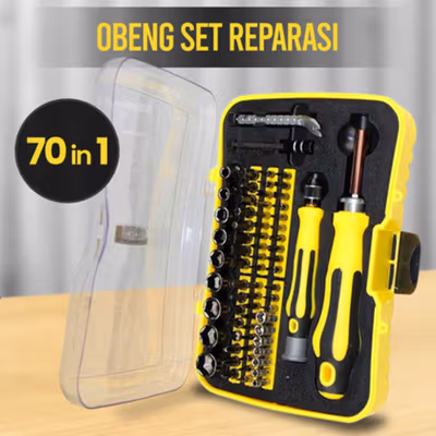 DEKO Obeng Set Reparasi Professional Repair Tool 70 in 1 - 6092 - No Color
