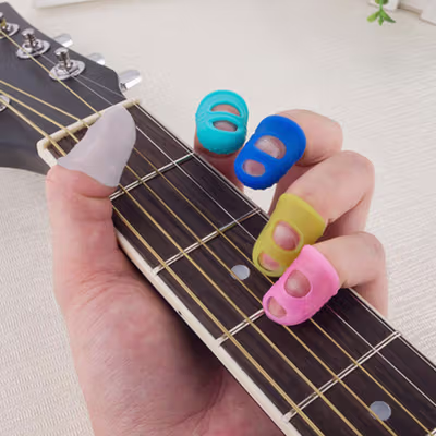 DLW Pelindung Jari Gitar Silicone Fingertip Protector 5 PCS - DLW-05 - Multi-Color