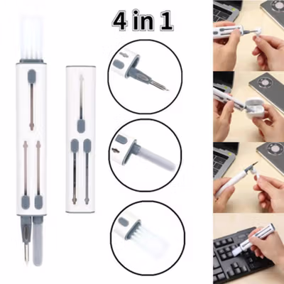 VKTECH Cleaning Kit Sikat Pembersih Keyboard Earphone 4 in 1 - CT-20 - White