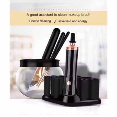Bobosu Pembersih Kuas Make Up Elektrik Brush Cleaner Dryer Tool - HZJ01 - Black