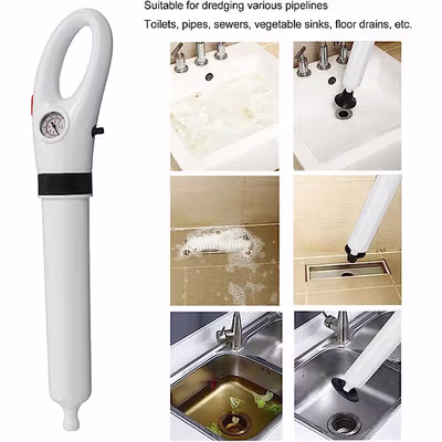 EMOSH Tembakan Plunger Toilet Powerful Dredger - EM7 - White