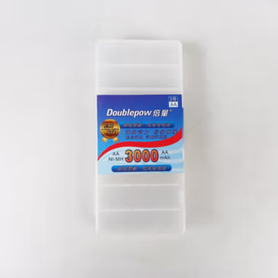 Doublepow Transparent Battery Case for AA 8 Slot - Transparent