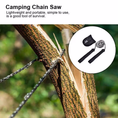 Gryan Gergaji Kayu Portable Darurat Manual Survival Chainsaw 103cm - LJ-31 - Black