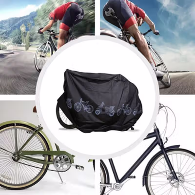ANTRIS Sarung Cover Pelindung Sepeda Waterproof Dustproof Outdoor - ANT44 - Black