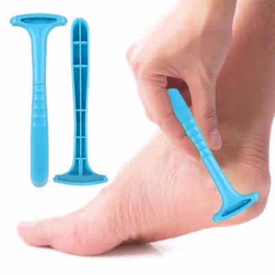 Amkee Alat Perawatan Kaki Manicure Pedicure Dead Skin Scraper - RS223 - Blue