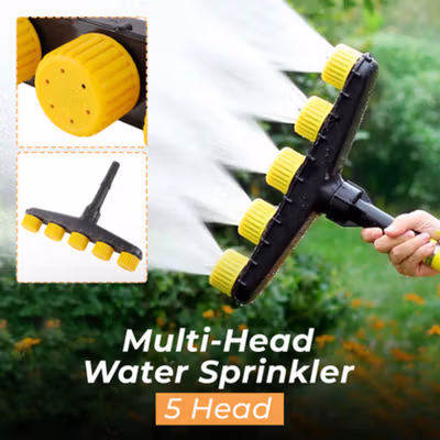 TaffHOME Multi-Head Water Sprinkler Nozzle Kepala Semprotan Air 5 Head - ALS3456 - Black