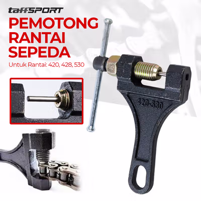 TaffSPORT DX Pemotong Rantai Sepeda Motor Chain Breaker 420 428 530 - HF99268 - Black