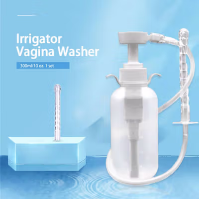 CLN Vaginal Irrigator Gynecological Douche Private Parts Wash 300 ml - CLN-300 - White