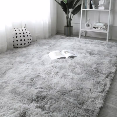 Besson Karpet Bulu Matras Living Room Rug 80x160cm - BS01 - Gray