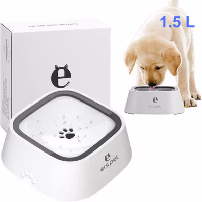 ELSPET Tempat Minum Anjing Kucing Pet Water Bowl 1.5L - ELS-B001 - White