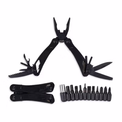 Bear Grylls Multifunctional Tang Obeng EDC Plier Survival Tool - MPA19 - Black