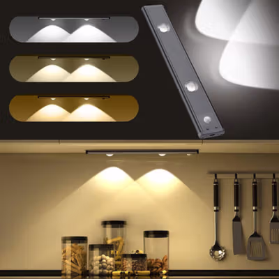 OOBEST Lampu Mini LED Multifungsi Motion Sensor 3in1 Color 30cm - LD30 - Black