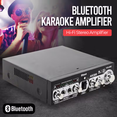 WXF Audio Bluetooth Amplifier KTV Karaoke - AK300 - Black