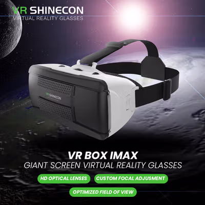 Shinecon VR Box IMAX Giant Screen Virtual Reality Glasses - SC-G06B - Black