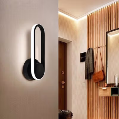LUCKYLED Lampu Hias Dinding Rotasi 320 Derajat Natural White 4500K 12W - 8337 - Black
