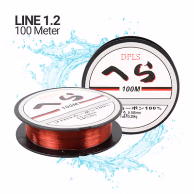 DAIWA DPLS Senar Benang Tali Pancing Nylon 100M 1.2 - FM1014 - Red