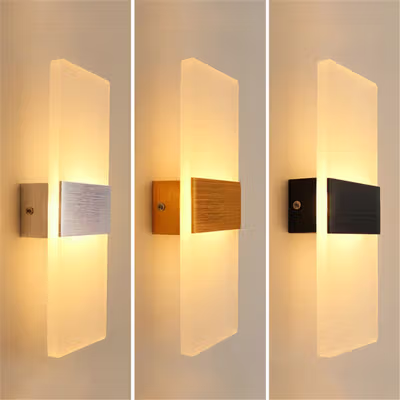 TaffLED Lampu Dinding Hias Rumah LED Corridor Warm White 3000K 6W - F0011 - Golden