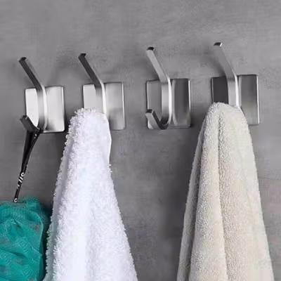 TaffHOME Gantungan Dinding Hook Hanger Stainless Steel - MT25 - Silver