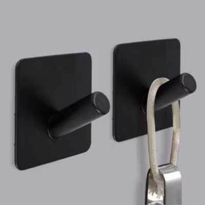 TaffHOME Gantungan Dinding Hook Hanger Stainless Steel SUS304 - 8958 - Black