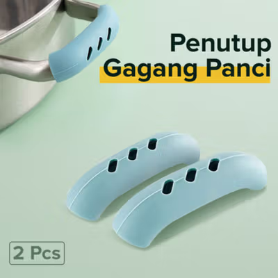 ISFRIDAY Penutup Gagang Panci Heat Insulation Holder Grip 2 PCS - IF1 - Light Blue