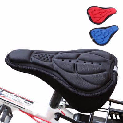 TaffSPORT Cover Jok Sadel Sepeda Sporty Sponge Bicycle Seat Universal - HM847 - Black