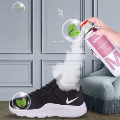 DQ Parfum Sepatu Penghilang Bau Shoe Deodorizer Spray 260ml - DR26 - Pink