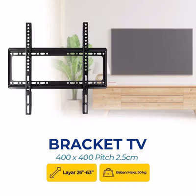 CNXD Bracket TV Wall Mount VESA 400 x 400 for 26-63 Inch TV - B41 - Black
