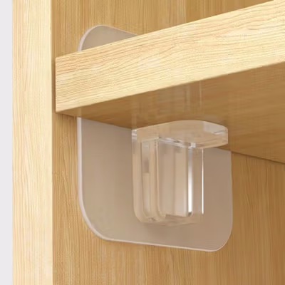 Basedidea Holder Bracket Siku Penyangga Papan Rak Shelf Support 10PCS - B0105 - Transparent