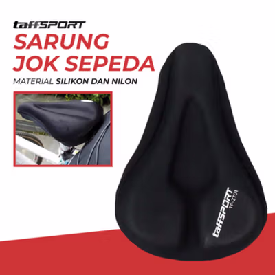 TaffSPORT Sarung Jok Sadel Sepeda 3D Silicone Gel - TP-ZT01 - Black